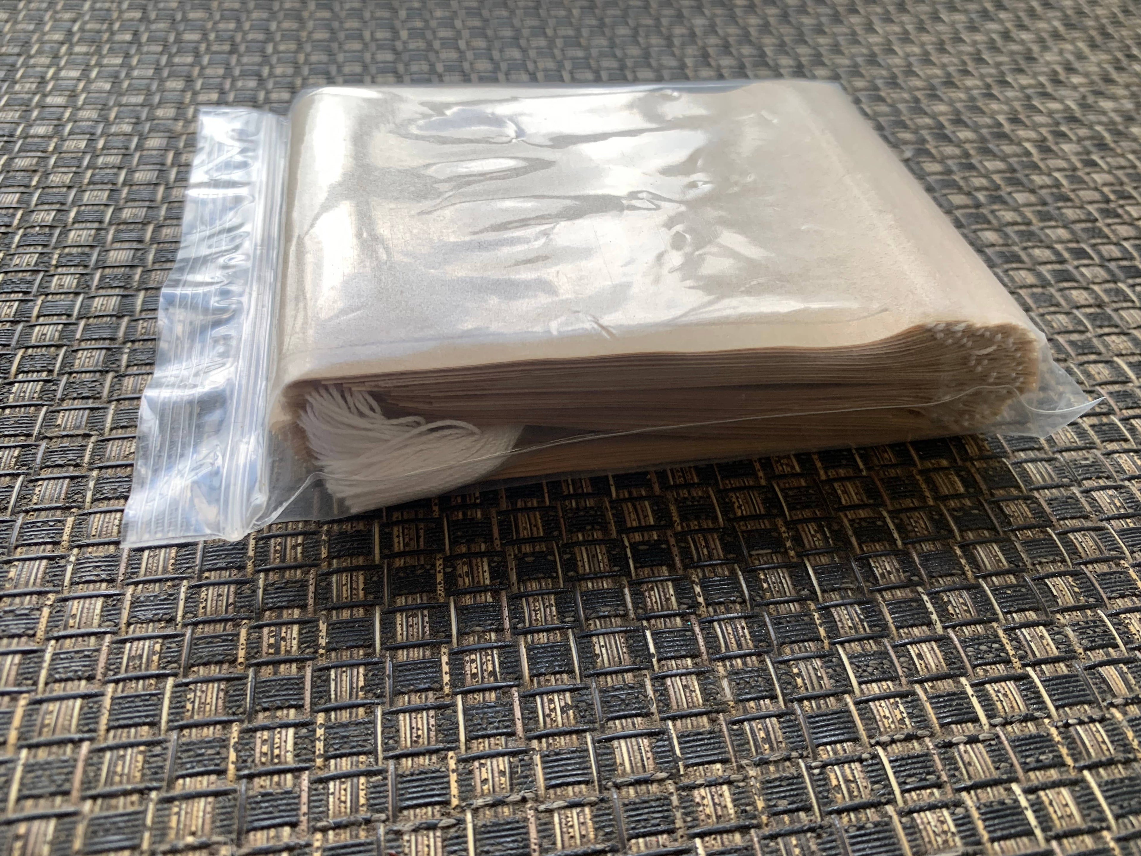 Brown paper Tea Bags- Set of 100- Large Size